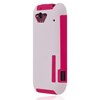 HTC Compatible Incipio Silicrylic Hybrid Case - Pink and White  HT-216 Image 2
