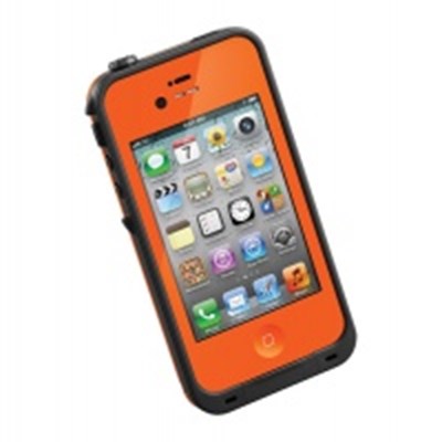 Apple Compatible LifeProof Rugged Waterproof Case - Orange  LPIPH4CS02OR