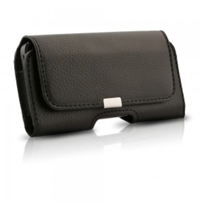 Apple Compatible Premium Horizontal Pouch - Black NOIR5