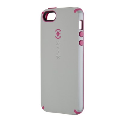 Apple Speck CandyShell Rubberized Hard Case - Pebble Gray and Raspberry Pink  SPK-A0479