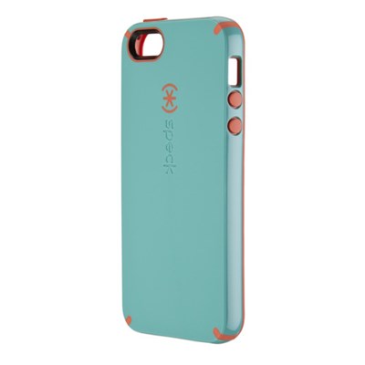 Apple Speck CandyShell Rubberized Hard Case - Pool Blue and Wild Salmon Pink  SPK-A0481