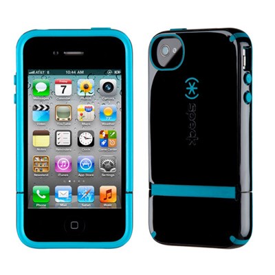 Apple Compatible Speck CandyShell Flip Rubberized Hard Case - Black and Peacock  SPK-A0796