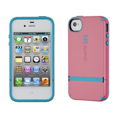 Apple Compatible Speck Products CandyShell Flip Rubberized Hard Case - Bubblegum and Peacock  SPK-A1269