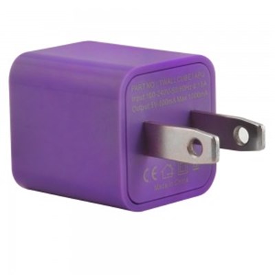 Cube USB Wall Charger - Purple TWALLCUBE1APU
