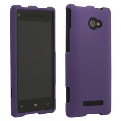 HTC Rubberized Protective Cover - Purple  VER8XRUBPU