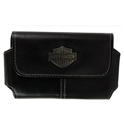 Fuse Harley Davidson Horizontal Leather Holster - Black 06558-FUSE