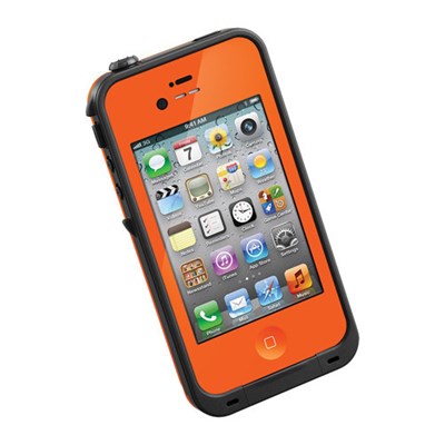 Apple Compatible LifeProof Rugged Waterproof Protective Case - Orange 1001-09-LP
