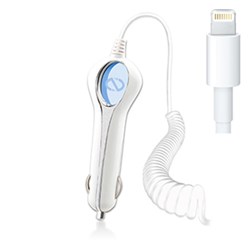 Apple Certified Naztech Lightning 8-pin Vehicle Charger - White 12202NZ