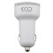 Eco Universal Dual USB Vehicle Charger 2.1A - White 12213NZ Image 1