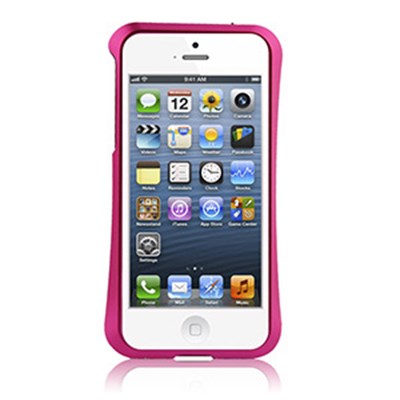 Apple Compatible HyperGear Aircraft Aluminum Bumper Cover - Pink 12299-HG