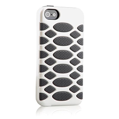 Apple Compatible HyperGear SciFi Dual-Layered Protective Cover - White and Grey 12314-HG
