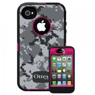 Apple Compatible Otterbox Defender Interactive Rugged Case and Holster - Urban Pink 77-18757