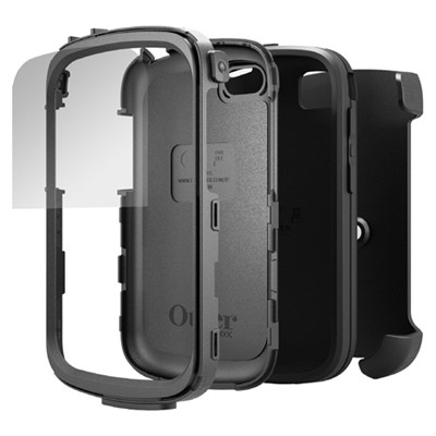 Blackberry Compatible Otterbox Defender Rugged Interactive Case and Holster - Black  77-27907