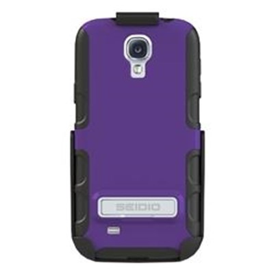 Samsung Compatible Seidio Active Case and Holster Combo with Kickstand - Amethyst  BD2-HK3SSGS4K-PR
