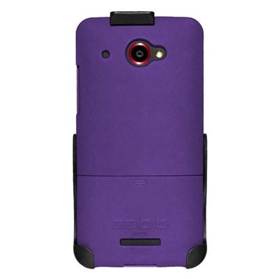 HTC Compatible Seidio Surface Case and Holster Combo - Amethyst  BD2-HR3HTDDA-PR