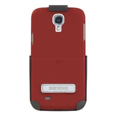 Samsung Compatible Seidio Surface Case and Holster Combo with Kickstand - Garnet Red  BD2-HR3SSGS4K-GR