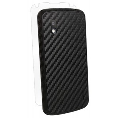 Google Compatible Bodyguardz Armor Carbon Fiber Full Body - Black  BZ-ACBN4-1112
