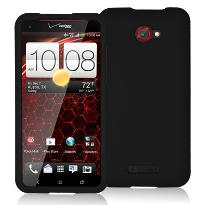 HTC Compatible Decoro Brand Premium Protector Case - Rubber Black  CRHTCDNABK