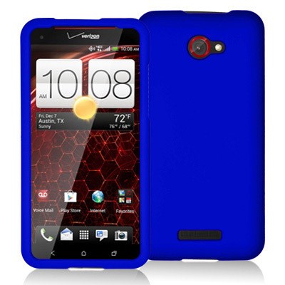 HTC Compatible Decoro Brand Premium Protector Case - Rubber Blue  CRHTCDNABL