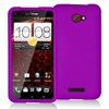 HTC Droid DNA Decoro Brand Premium Protector Case - Rubber Purple