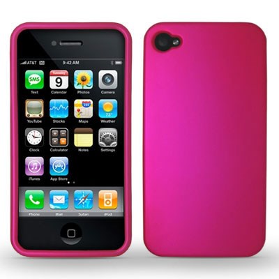 Apple Compatible Decoro Premium Protector Cover - Rubber Hot Pink  CRIP4VZHP