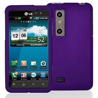 LG Compatible Decoro Brand Premium Protector Case - Rubber Purple CRLGTHRPP