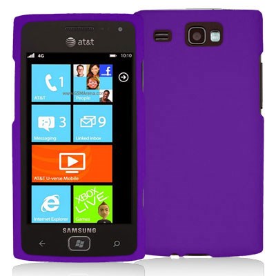 Samsung Compatible Decoro Brand Premium Protector Case - Rubber Purple CRSAMFFPP