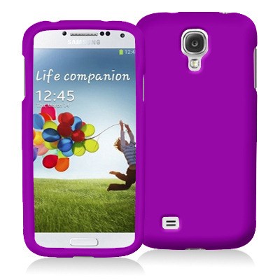 Samsung Compatible Decoro Brand Premium Protector Case - Rubber Purple CRSAMGS4PP