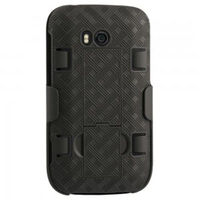 Nokia Compatible Holster and Protective Cover Combo - Black  FXCOVLUMIA822