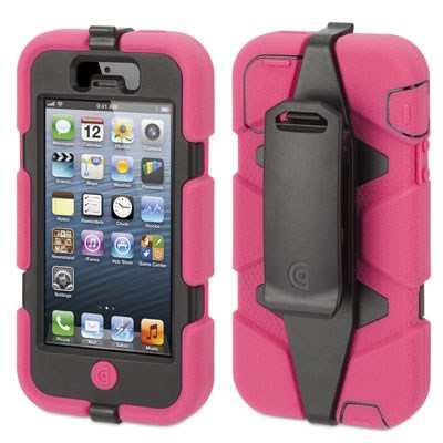 Apple Compatible Griffin Survivor Rugged Case - Pink and Black GB35678