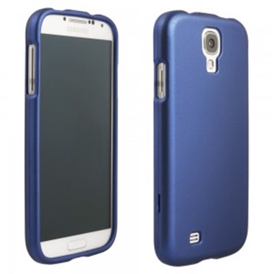 Samsung Compatible Rubberized Protective Cover - Blue GS4RUBDKBL