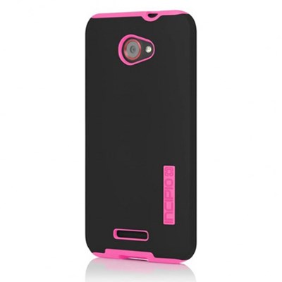 HTC Compatible Incipio DualPro Hybrid Case - Black and Neon Pink  HT-331
