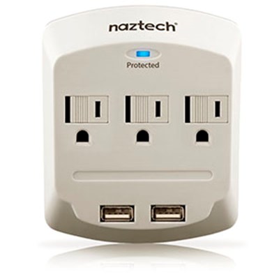 Naztech Power Center with Surge Protector - White NP160-12153