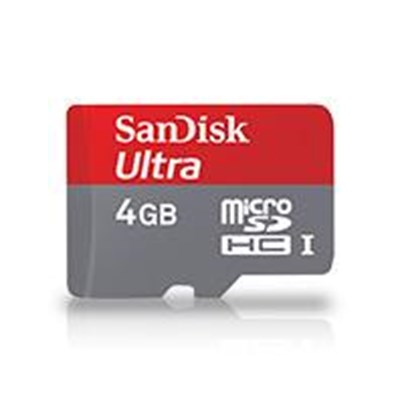 SanDisk 4GB Ultra microSDHC Card with Adapter  SDSDQY-004G