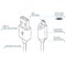 LED Micro USB Charge and Sync Cable with Capacitive Touch Control - White 12496-NZ Image 2