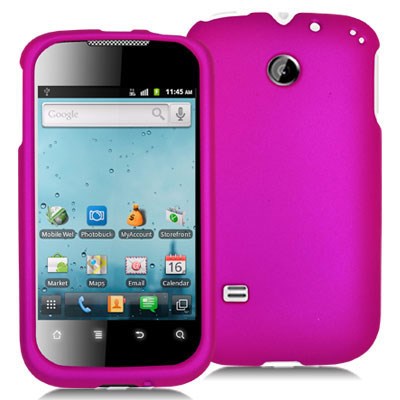 Huawei Compatible Decoro Rubberized Premium Protector Case -  Hot Pink  CRHUASC2HP