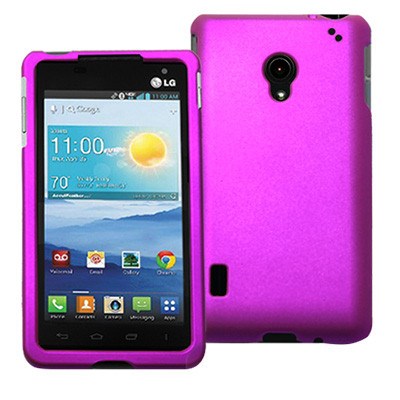 LG Compatible Decoro Premium Protector Case - Rubber Purple CRLGVS870PP