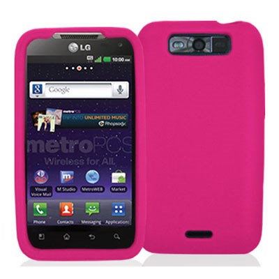 LG Compatible Decoro Brand Premium Silicone Case - Hot Pink SILLGCONHPK