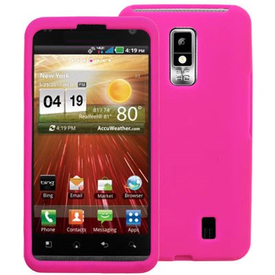 LG Compatible Decoro Brand Premium Silicone Case - Hot Pink SILLGSPECHPK