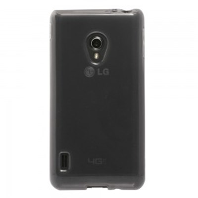 LG Compatible Solid Color Pattern TPU Cover - Smoke TPUVS870SM