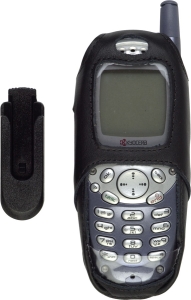 Kyocera Compatible Standard Leather Case with Swivel Clip (OS)