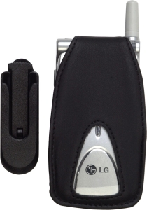 LG Compatible Standard Leather Case with Swivel Belt Clip