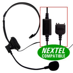 Nextel Compatible Industrial Strength Over the Head Boom Mic  Headset   HFHEADNX90PTTR  (D)