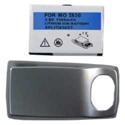 Nextel Compatible Industrial Strength Extended Battery with Silver Door  SPLITI830XT