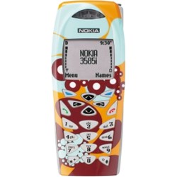 Nokia Original X-press On Faceplate - Blue Urban Garden
