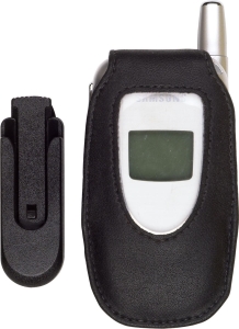 Samsung Compatible Premium Leather Case with Swivel Clip