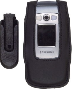 Samsung Compatible Premium Leather Case with Swivel Clip    479506