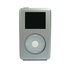 iPod Compatible Aluminum Hard Case w/Swivel Clip   ALUMIPOD