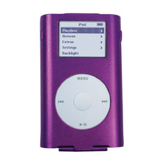 iPod Mini Compatible Hard Shell Case - Purple   IMINISHELLPU