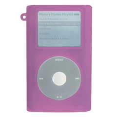 iPod Mini Compatible Rubber Sleeve - Pink   ISLEEVEPK